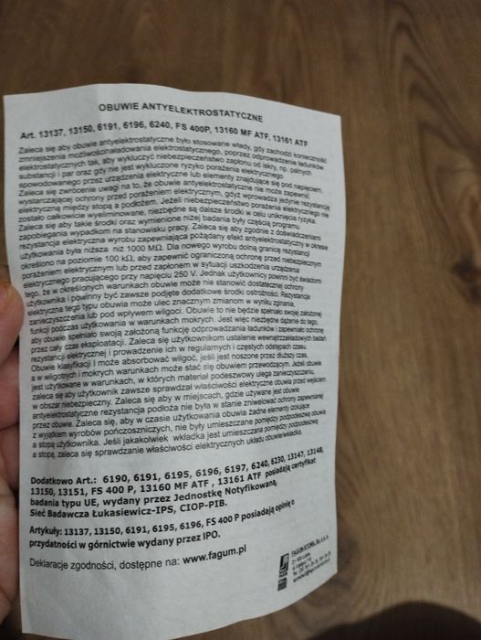 Gumiaki górnicze r. 41 nowe