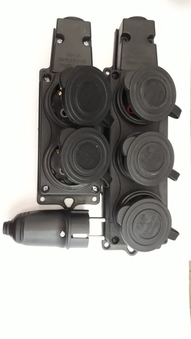 Колодки  каучуковые с крышкой ,вилки каучуковые, кабель , розетки