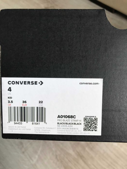 Buty skórzane za kostkę Converse 36 wkładka 23,5cm