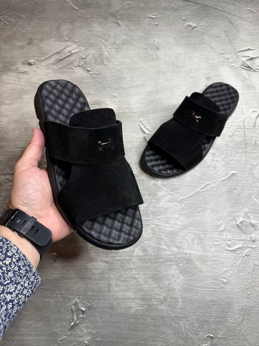 Чоловічі замшеві шлопанці Bellmor Black