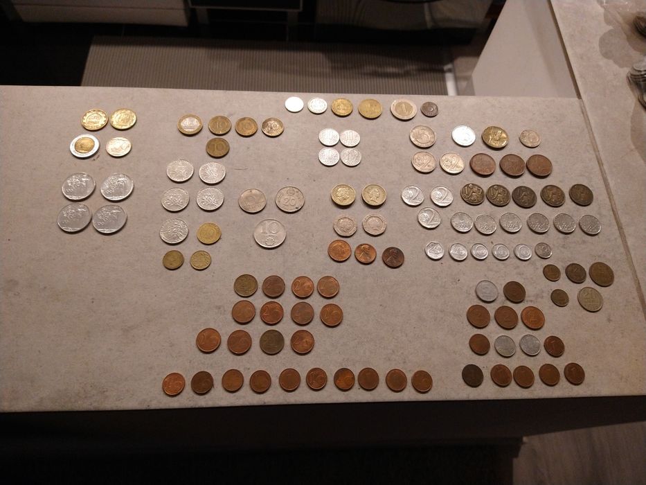 Monety zagraniczne różne lata kraje