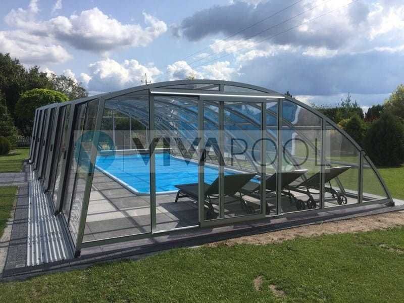 Zadaszenie na basen wysokie OPTIMA 8,80 x 5,00 x 2,20 poliwęglan