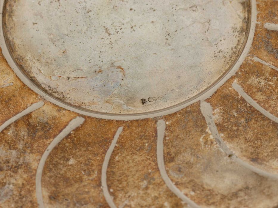 Salva prata 23 gomos século XX | Art Deco