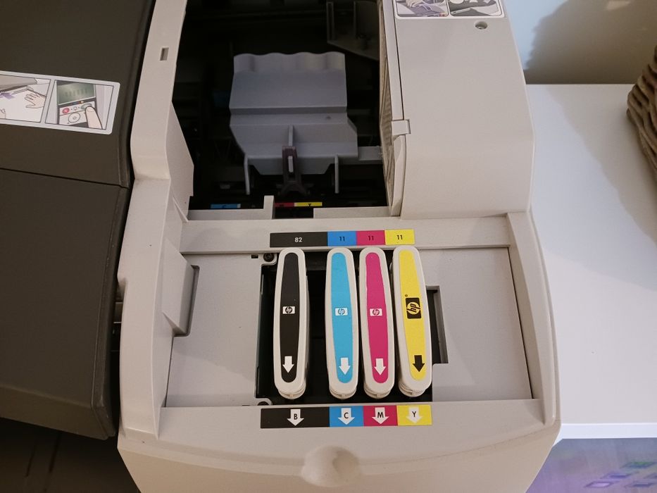 Plotter HP Designjet 111 Tam.A1 (não reconhece cabeçote amarelo)64283923248641124