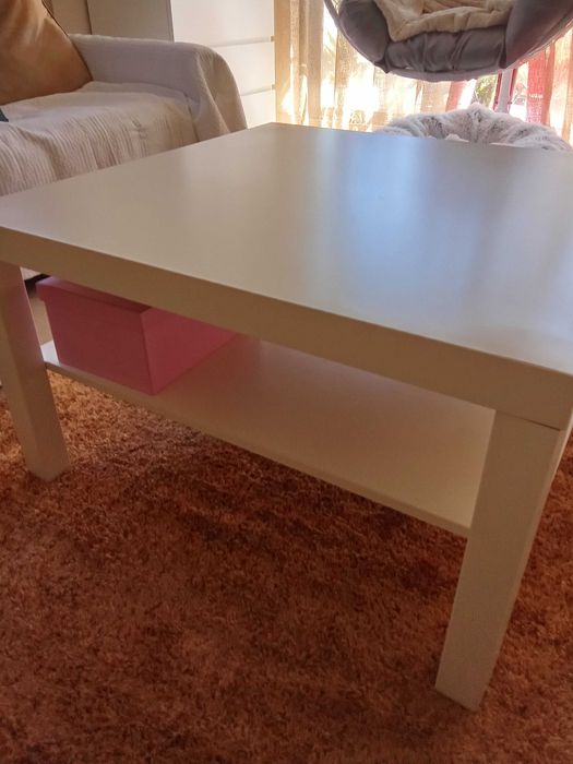 Mesa centro madeira branca