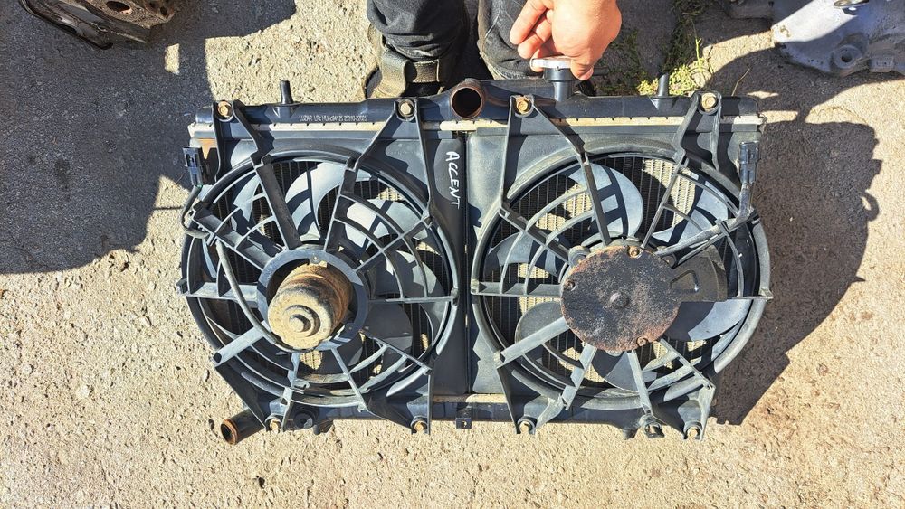 Радиатор вентилятор хендай хбндай акцент hyundai accent lantra