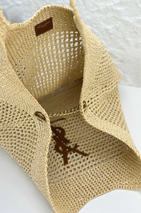 Torba torebka plażowa siatka koszyk icare raffia ys l od ręki
