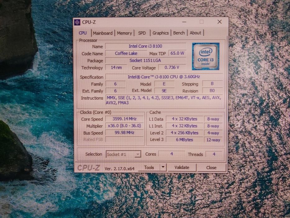 Komputer: AsRock z370 pro4 + i3 8100 4x3,6Ghz+Gtx 750Ti+128SSD+1TB HDD