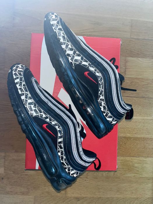 Nike air Max 97 all-over print black red