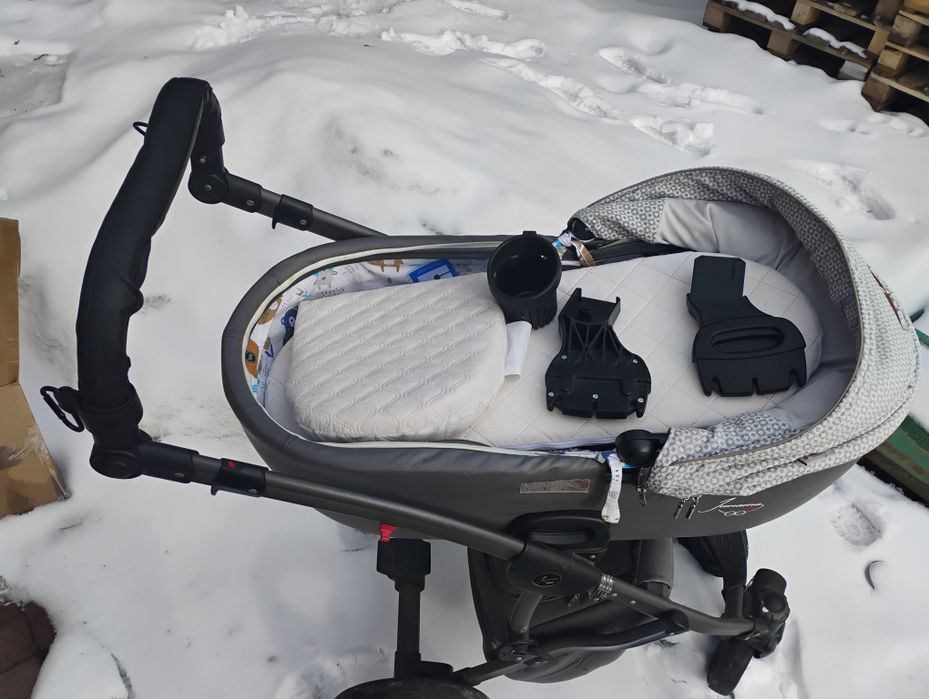 Wózek gondola spacerówka 2w1 Junama Modena adapter