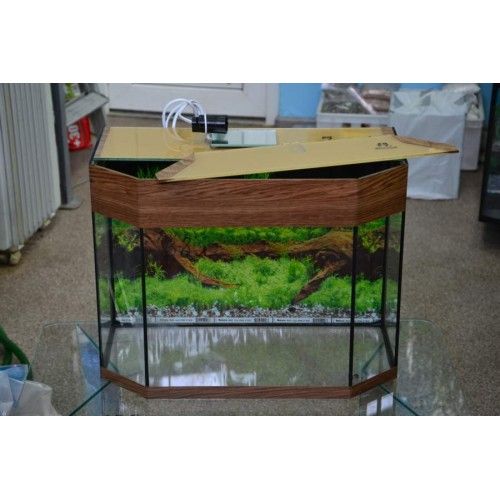 Акваріум 33л + кришка + задній фон + світло (патрон е14) НОВИЙ