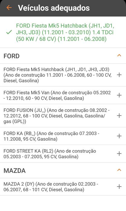 2 Bombitos Ford - cilindro travão de roda