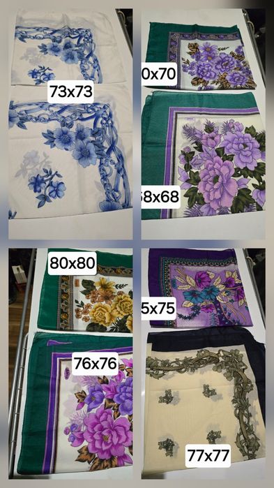 Хустки жіночі різні