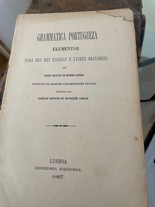 Grammatica Portuguesa Elementar - 1887