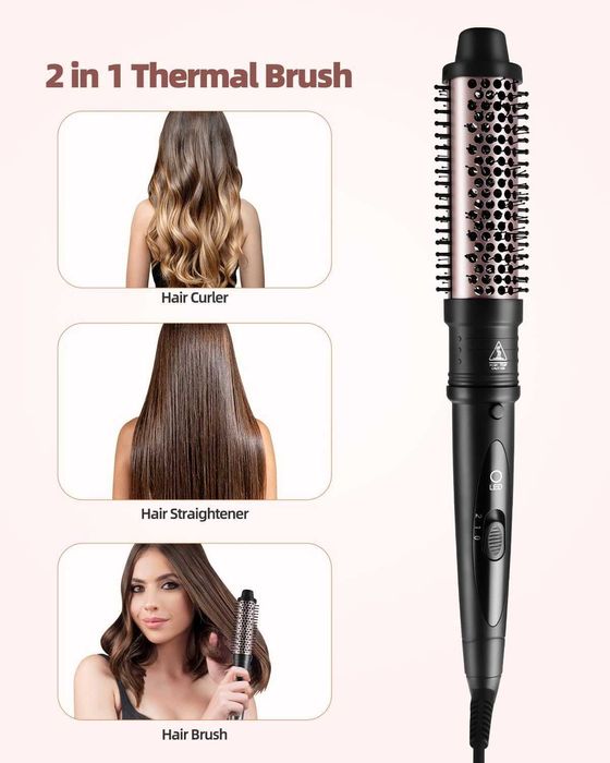 Szczotka termiczna gorące powietrze stylizacji włosów lokówka 38/32mm