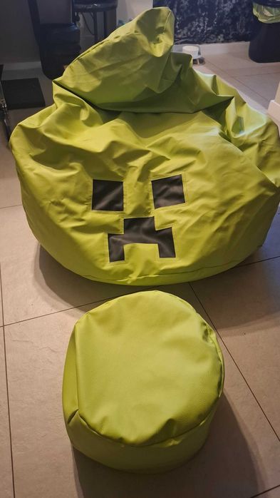 Puf Minecraft XXL + puf pod nogi