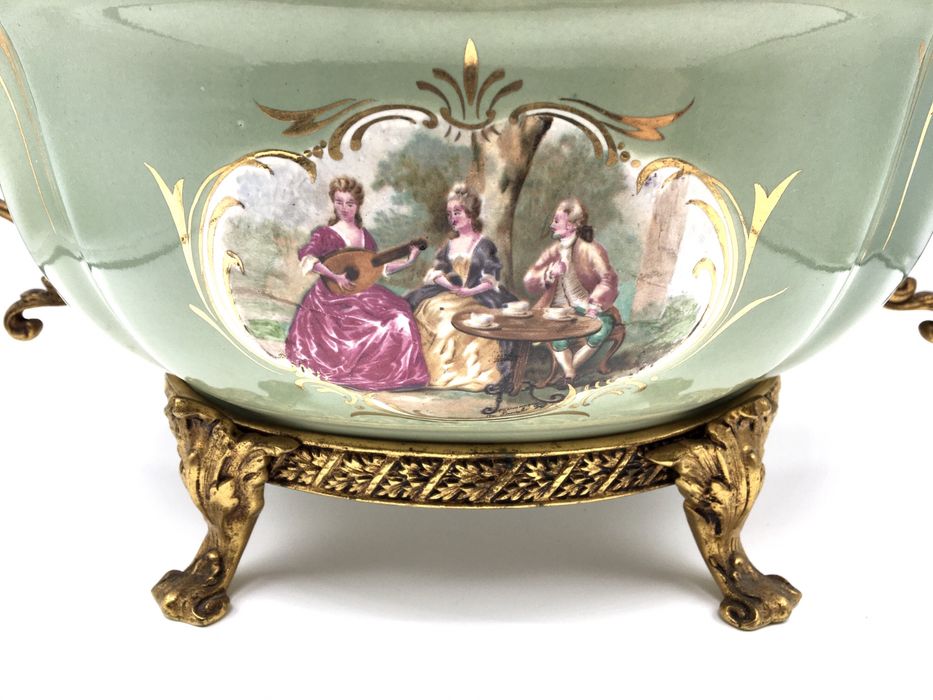 Centro de mesa/ fruteira/ taca oriental GILMAN SACAVEM/FRAGONARD