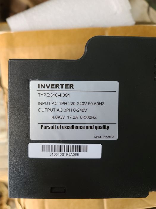 Частотный преобразователь,1ф220-3ф380, 1ф220-3ф220, 3ф380-3ф38