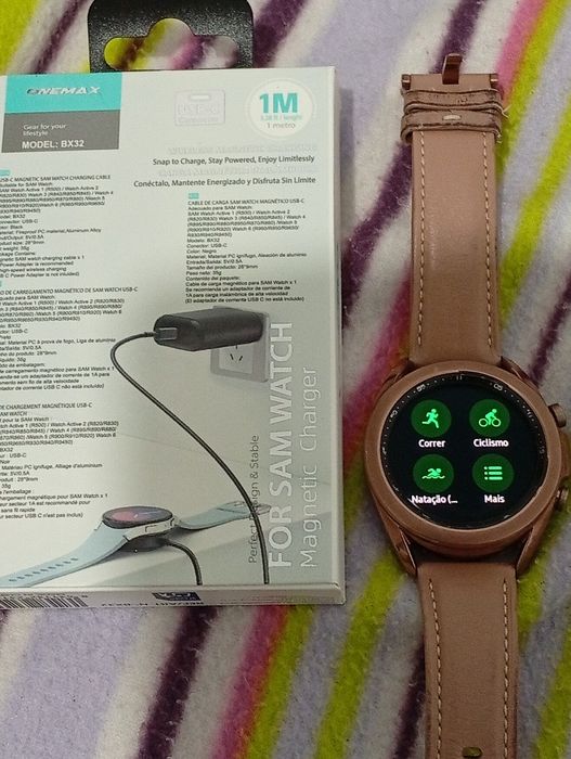 Smartwatch Samsung Galaxy watch3 com carregador