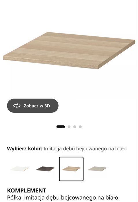 Półka komplement pax Ikea 5 szt