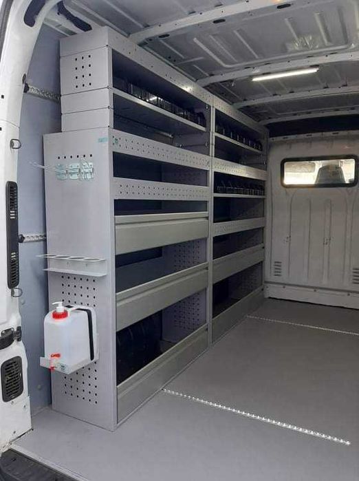 Zabudowa serwisowa warsztatowa auta Master Ducato