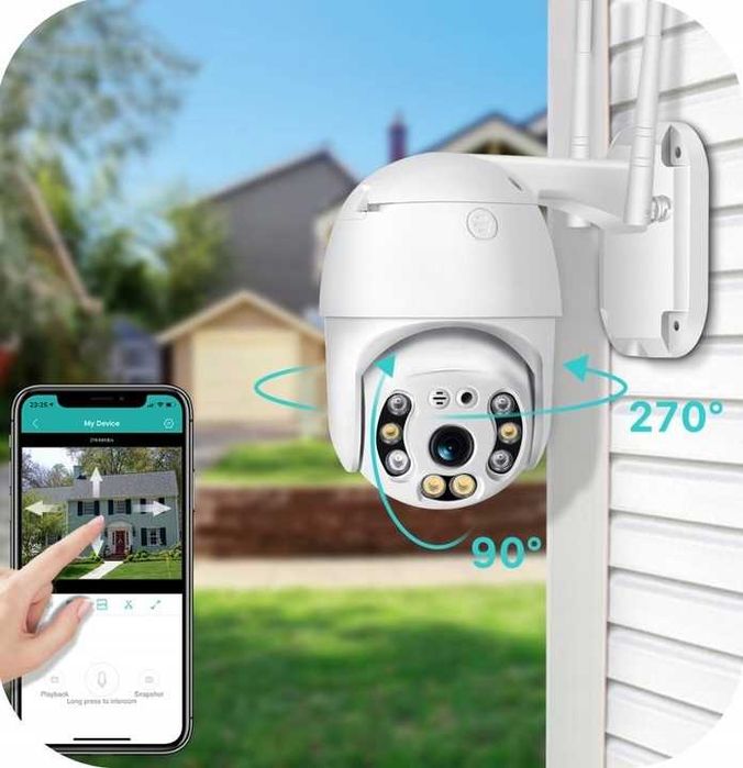 Kamera WIFI SMART obrotowa FULL HD monitoring zoom 4x detekcja