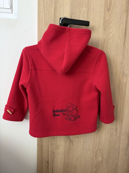 Czerwony płaszczyk polarowy Paddington Miś