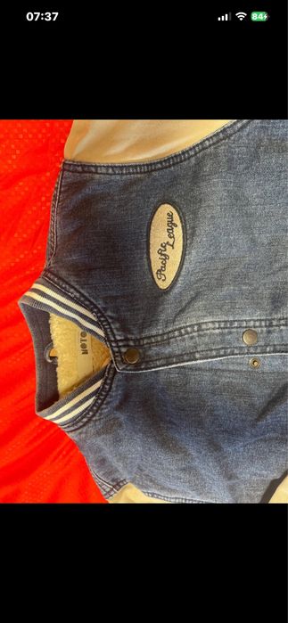 Damska kurteczka  jeans - ocieplana