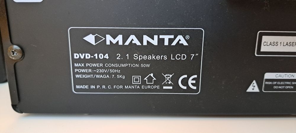 Wieża Manta z ekranem DVD