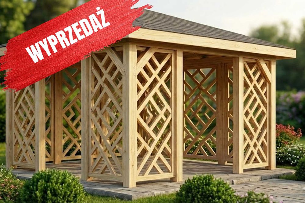 Altana 4x4m | altanki  | drewniana altanka | Altana ogrodowa