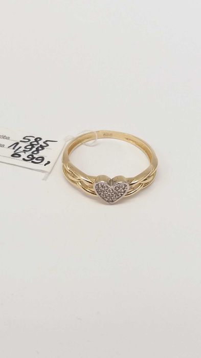 Pierścionek nowy złoty próba 585