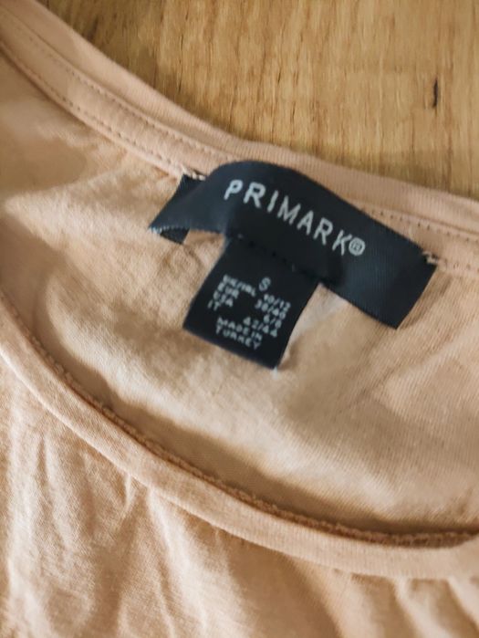 T-shirt koszulka morelowa Primark S Individual basic oldschool bluzka