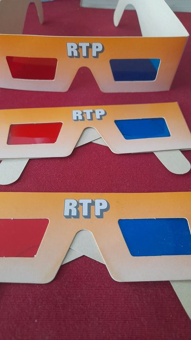 Óculos RTP 3D Anos 80