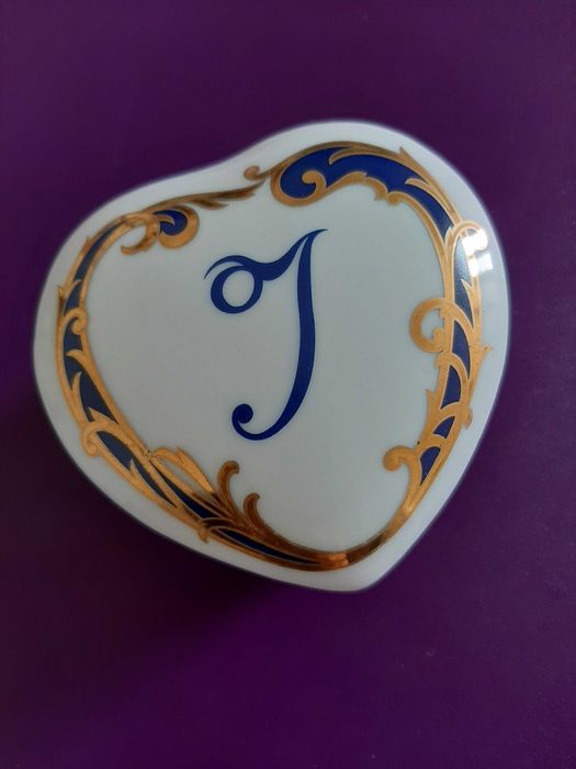 Guarda jóias em Porcelana forma Coração