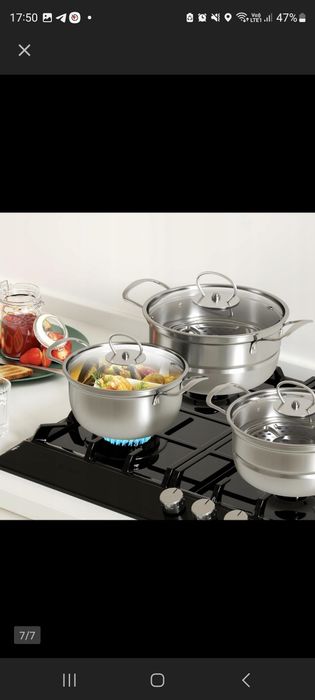 Zestaw garnków nowe