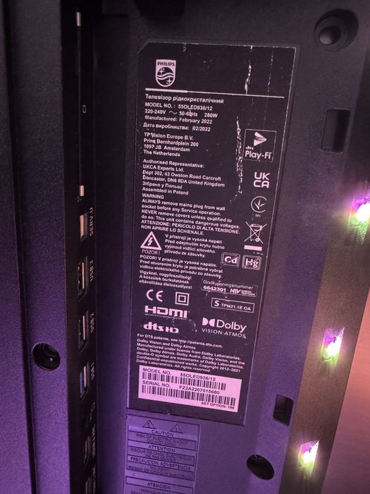 Philips 55 oled 936/12 4K звук Bowers&Wilkins підсвічування Ambilight