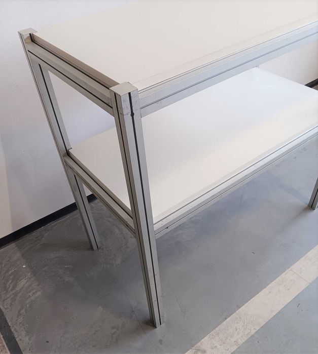 Lada regał ława z profili aluminiowych 95 X 103 X 54