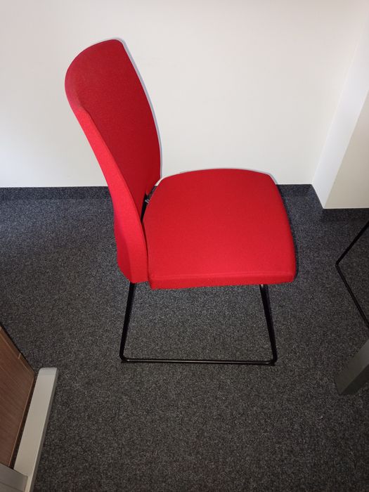 Krzesło biurowe - czerwone 11 sztuk