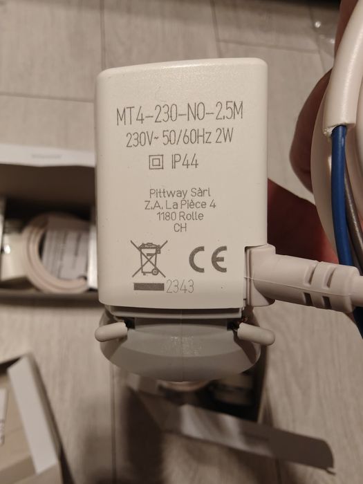 Siłownik termoelektryczny do zaworów MT4-230-NO 230V Honeywell