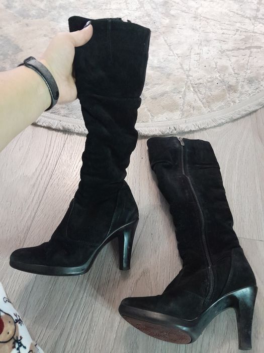 Чоботи,37,сапоги,сапожки,ботинки,замш,полусапоги,черевики,
