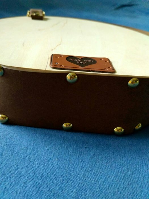 Torebka damska na łańcuszku drewniana Handmade