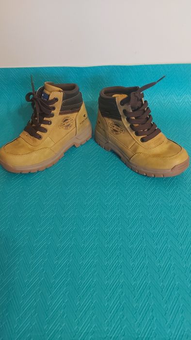 Traperki skórzane rozmiar 33 firmy Tom Tailor.