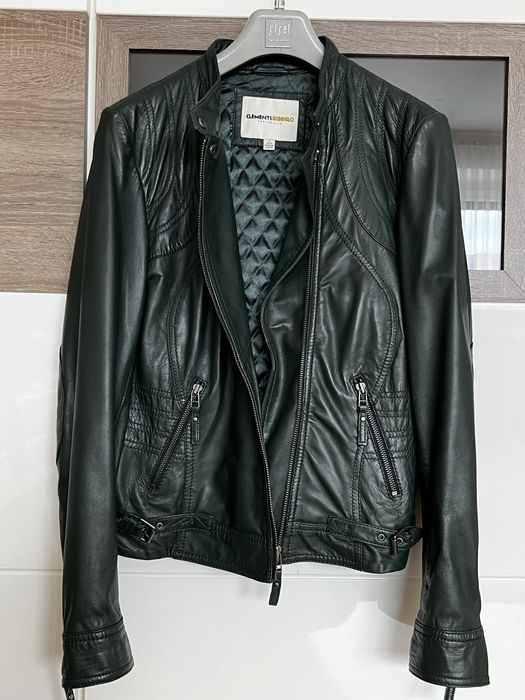 Clements Riberio Ramoneska damska ze skóry naturalnej r. M