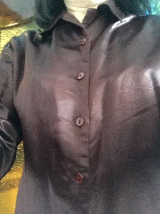 рубашка классика атласная с переливом