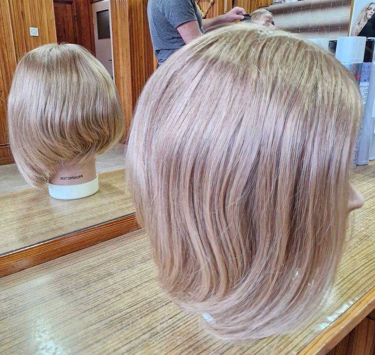 Peruka z włosów słowiańskich blond OMARI S