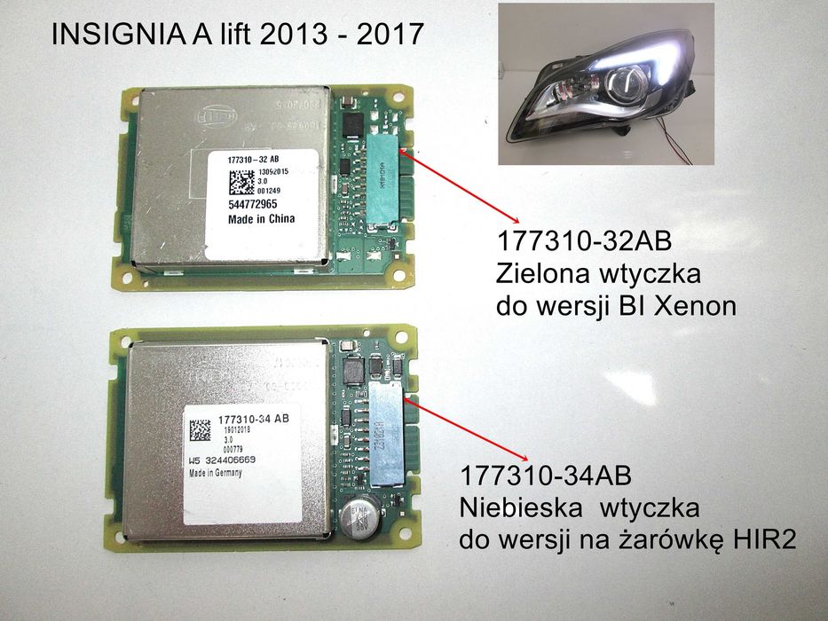 Naprawa Opel Insignia A lift  Regeneracja  Xenon LED  HIR2