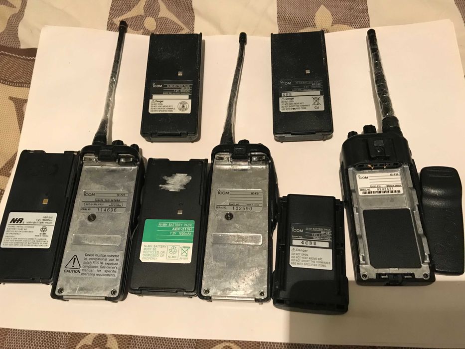 Рация Icom IC-F21 (2шт), Icom IC-F26(1шт с новым акк).