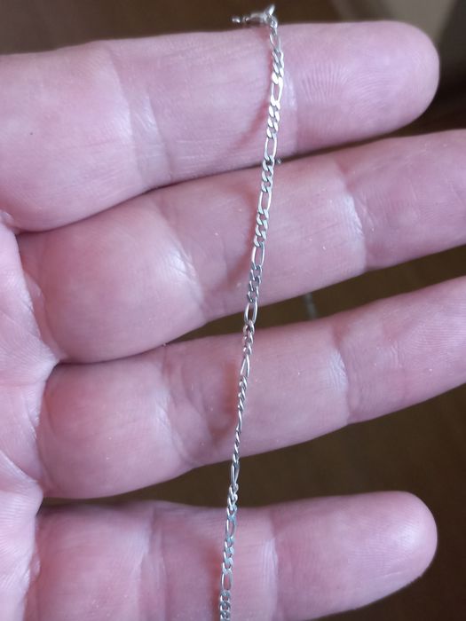 Elegancki srebrny łańcuszek  - 59 cm