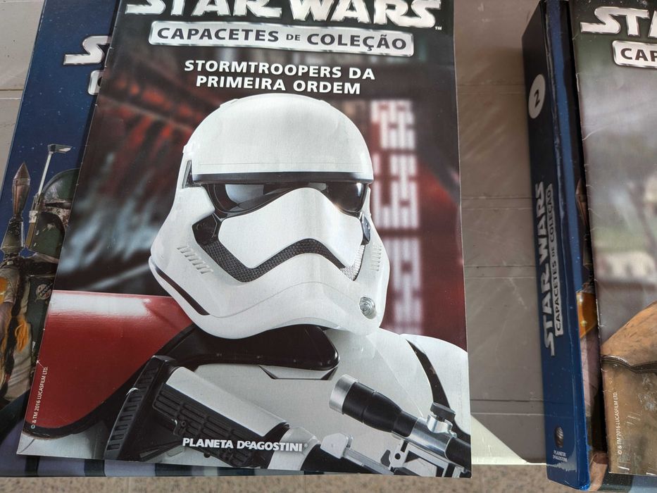 Capacetes Starwars miniaturas - coleção completa