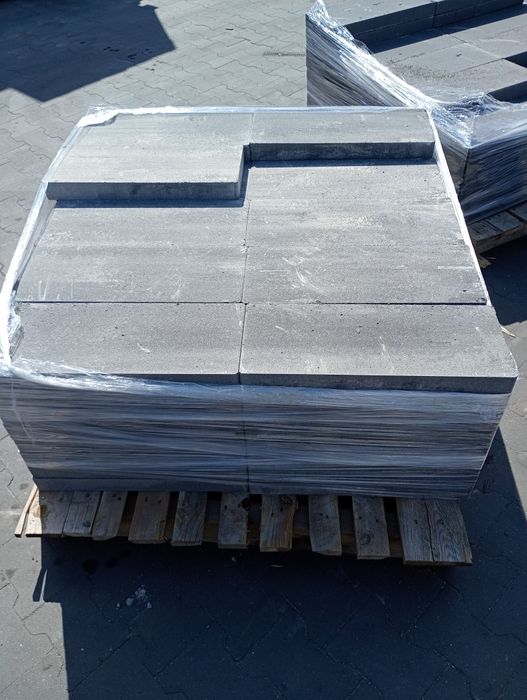 Kostka brukowa  szara grafit melanż